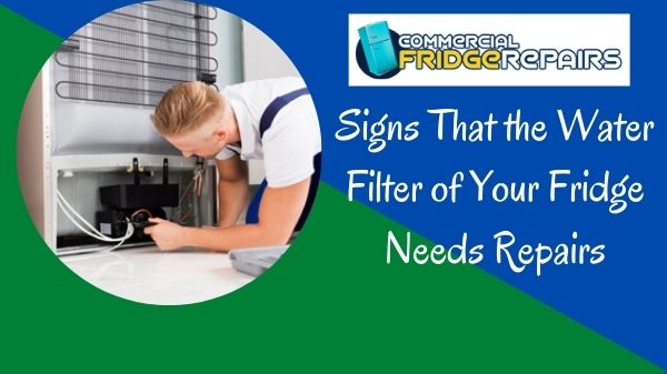 Signs That the Water Filter of Your Fridge Needs Repairs