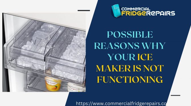 Possible Reasons Why Your Ice Maker is Not Functioning